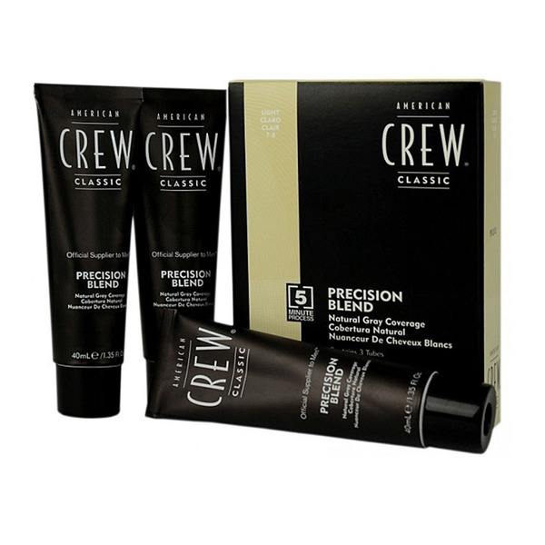 Купить Краска (комуфляж) American Crew Precision Blend💛 для седых волос  для мужчин 5/6 средний пепельный туба пластиковая 40 мл №3 интернет-аптека  в Москве, Владивостоке, Хабаровске, Новосибирске, Уссурийске, Арсеньеве,  Находке онлайн